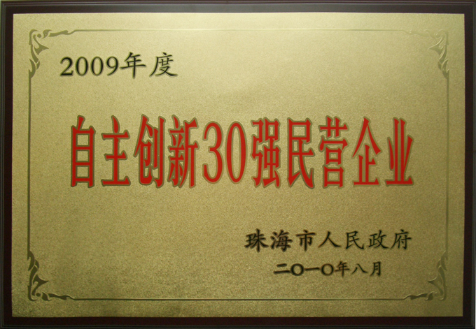 Top 30 Independent innovation private enterprises 